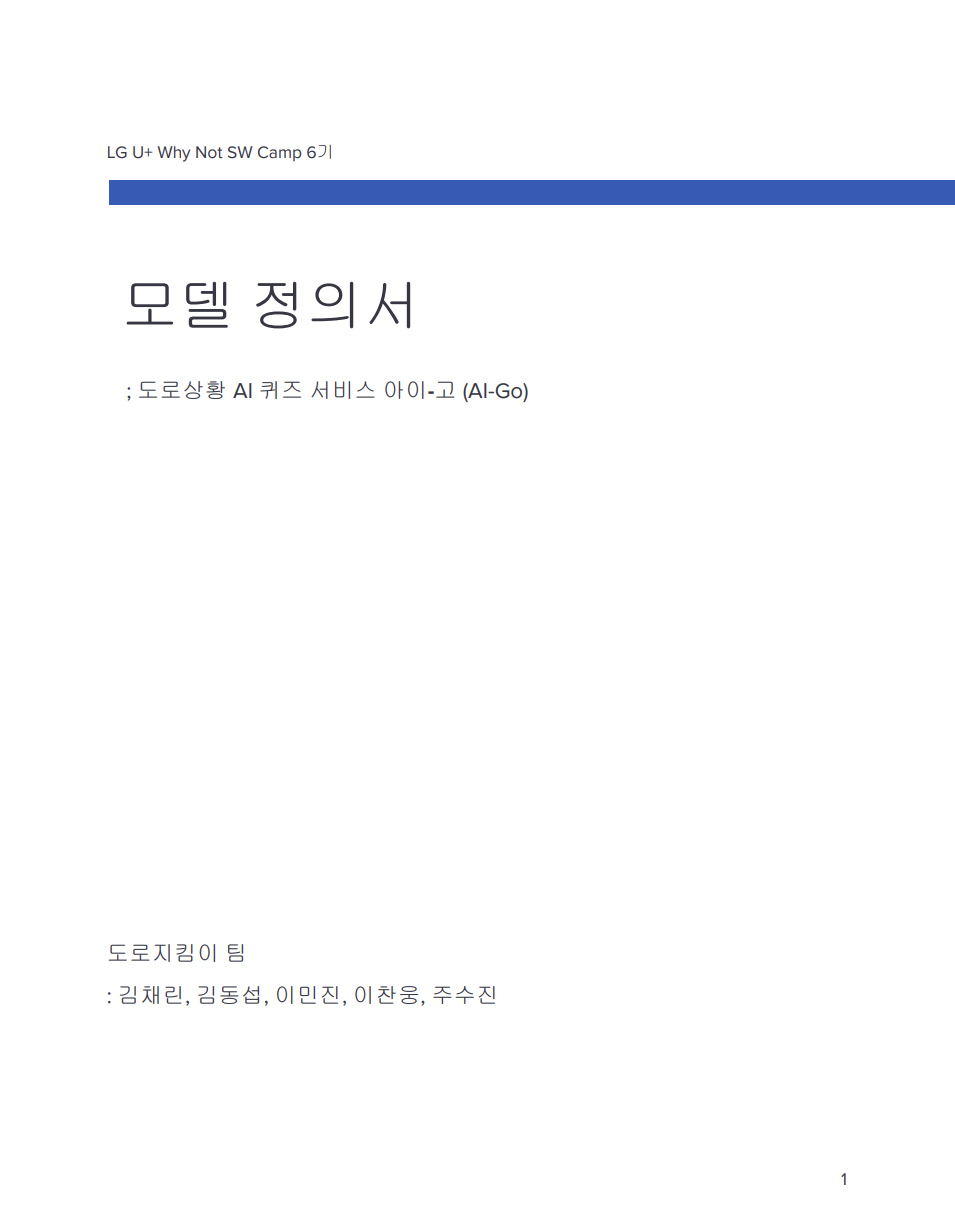모델 정의서